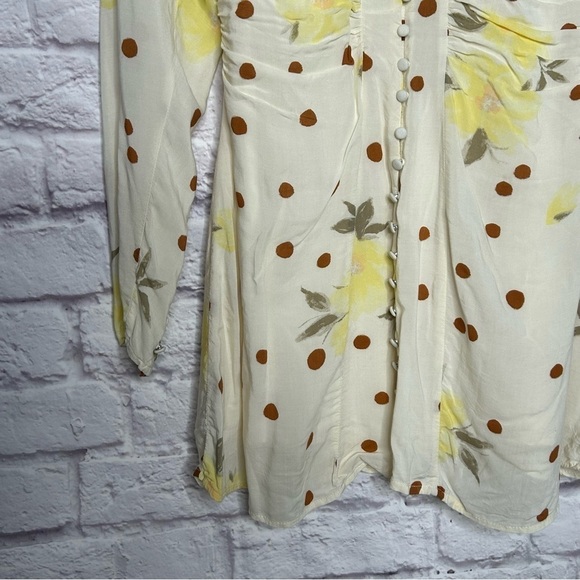 Free People Date Night Floral Polka Dot Mini Dress - Picture 10 of 16